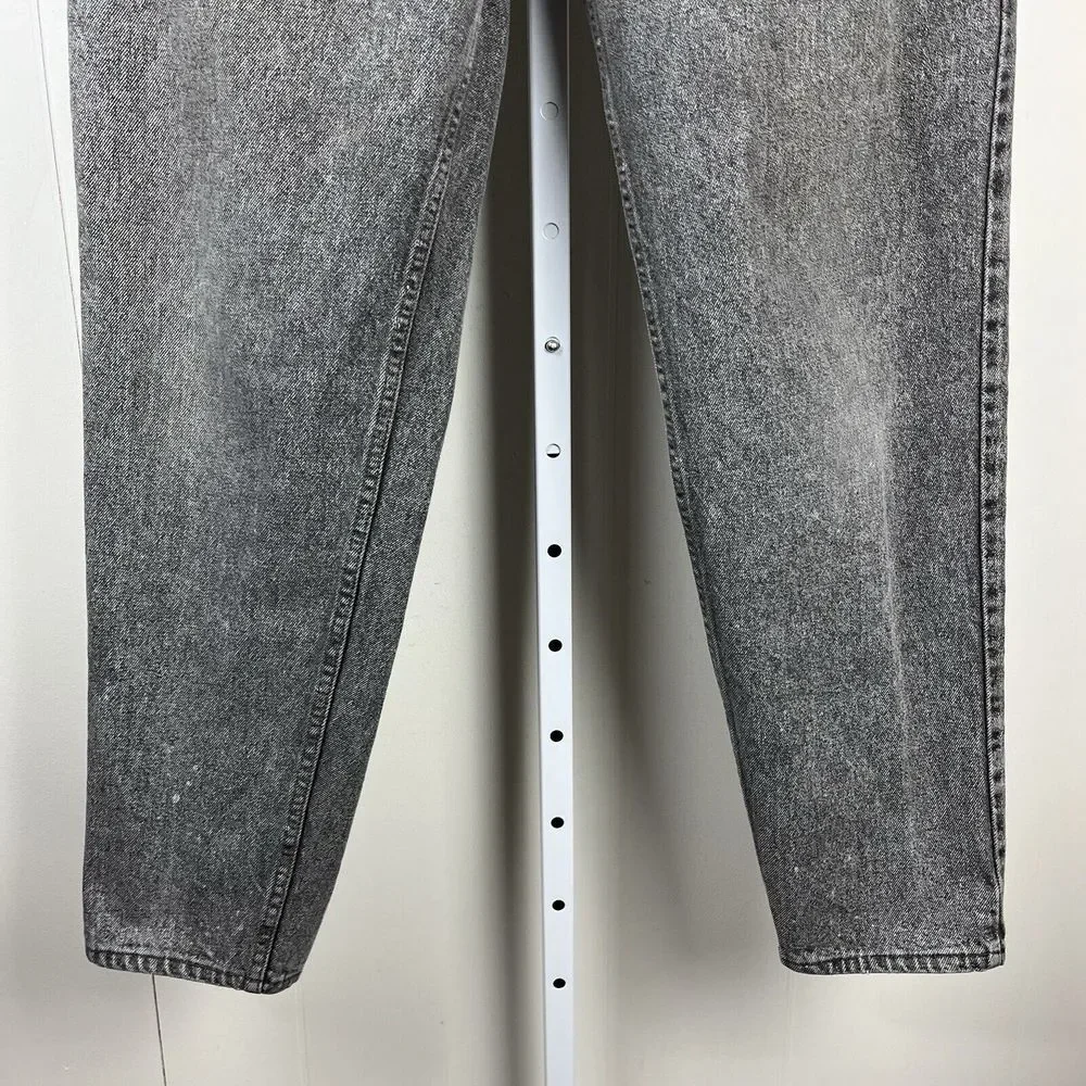 Vintage 80s Levi's 550 Gray Denim Jeans Mens 38x34 Red Batwing Tag Actual 36x33‎